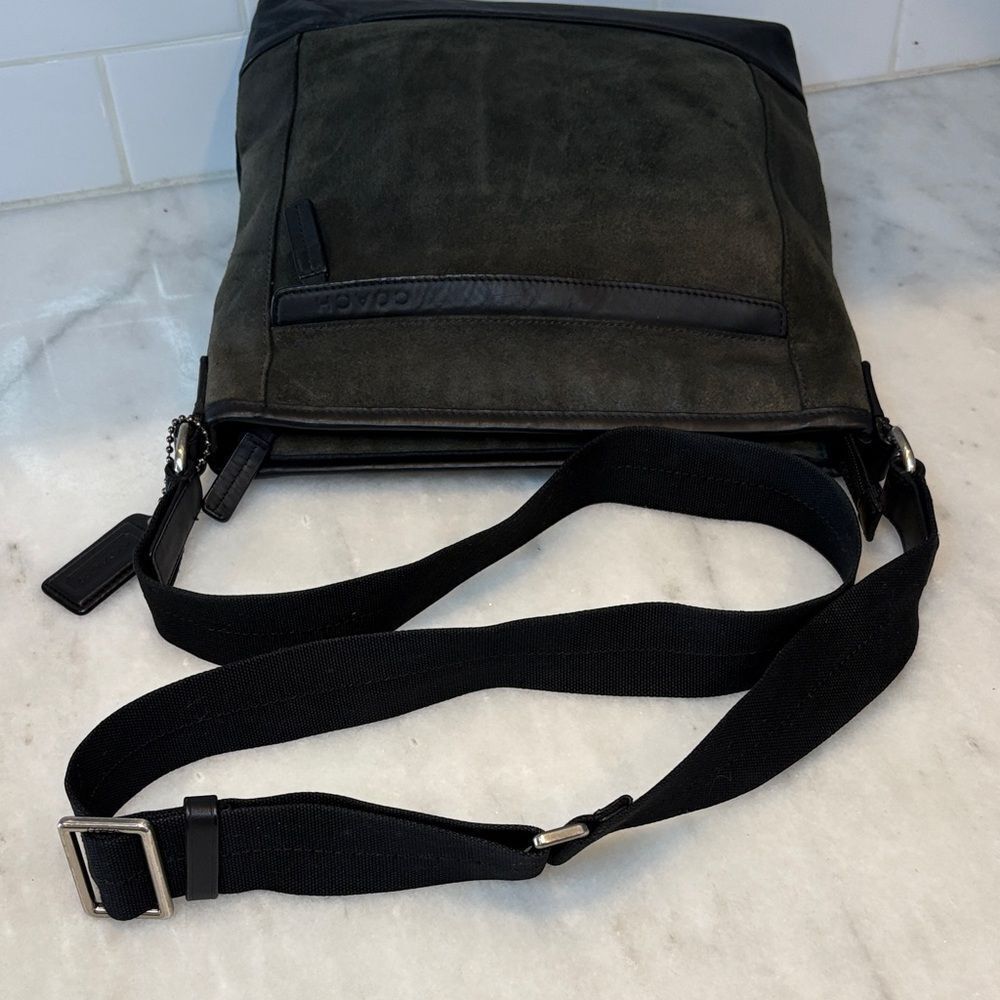 Coach Crossbody Purse Handbag Leather Camden Suede Messenger Bag Pocketbook - Picture 12 of 16